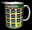 Кружка керамическая с рисунком "Клавиатура ZX-Spectrum"