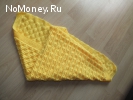 Плед вязаный для новорожденного.